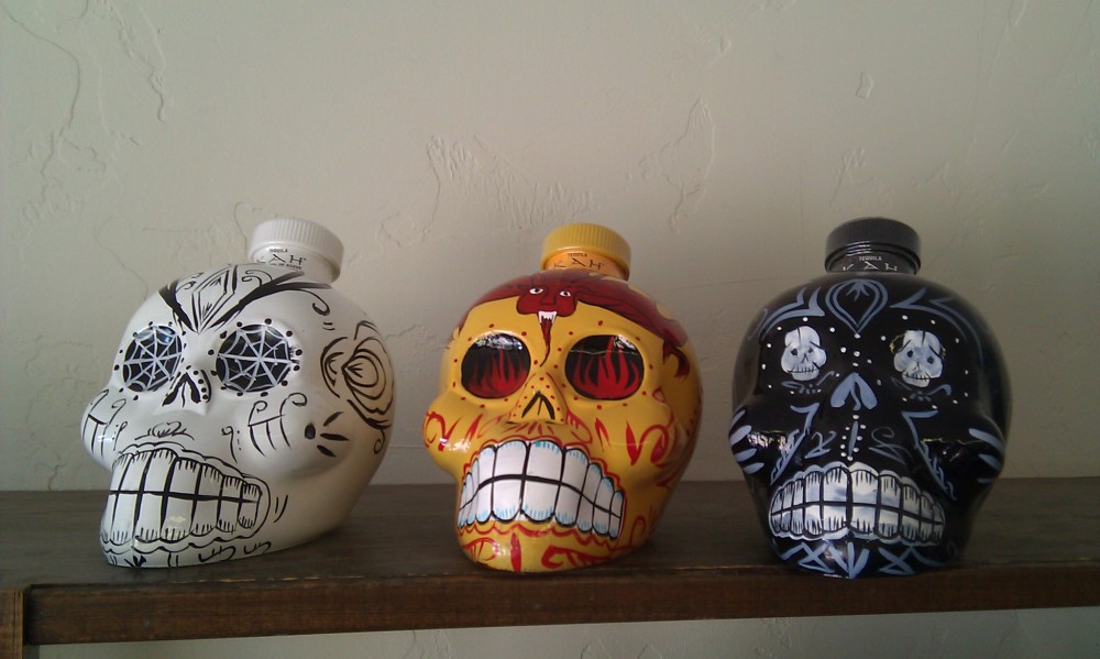 skull shaped bottles