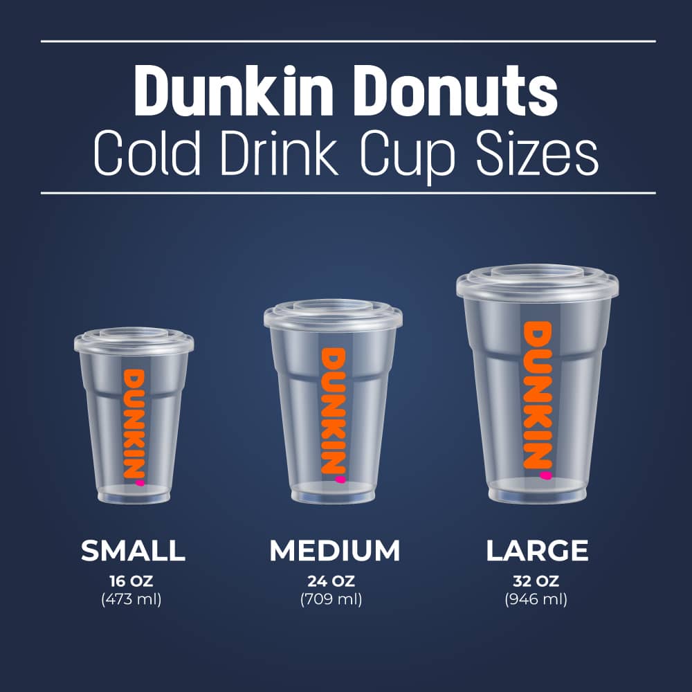 dunkin donuts cold drink sizes